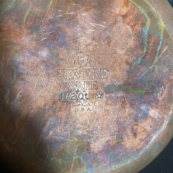 Revere Ware 1/12 Quart Cooking Pot Copper Bottom - Picture 4 of 6